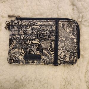 Sakroots Navy Blue and Cream Slim Wallet